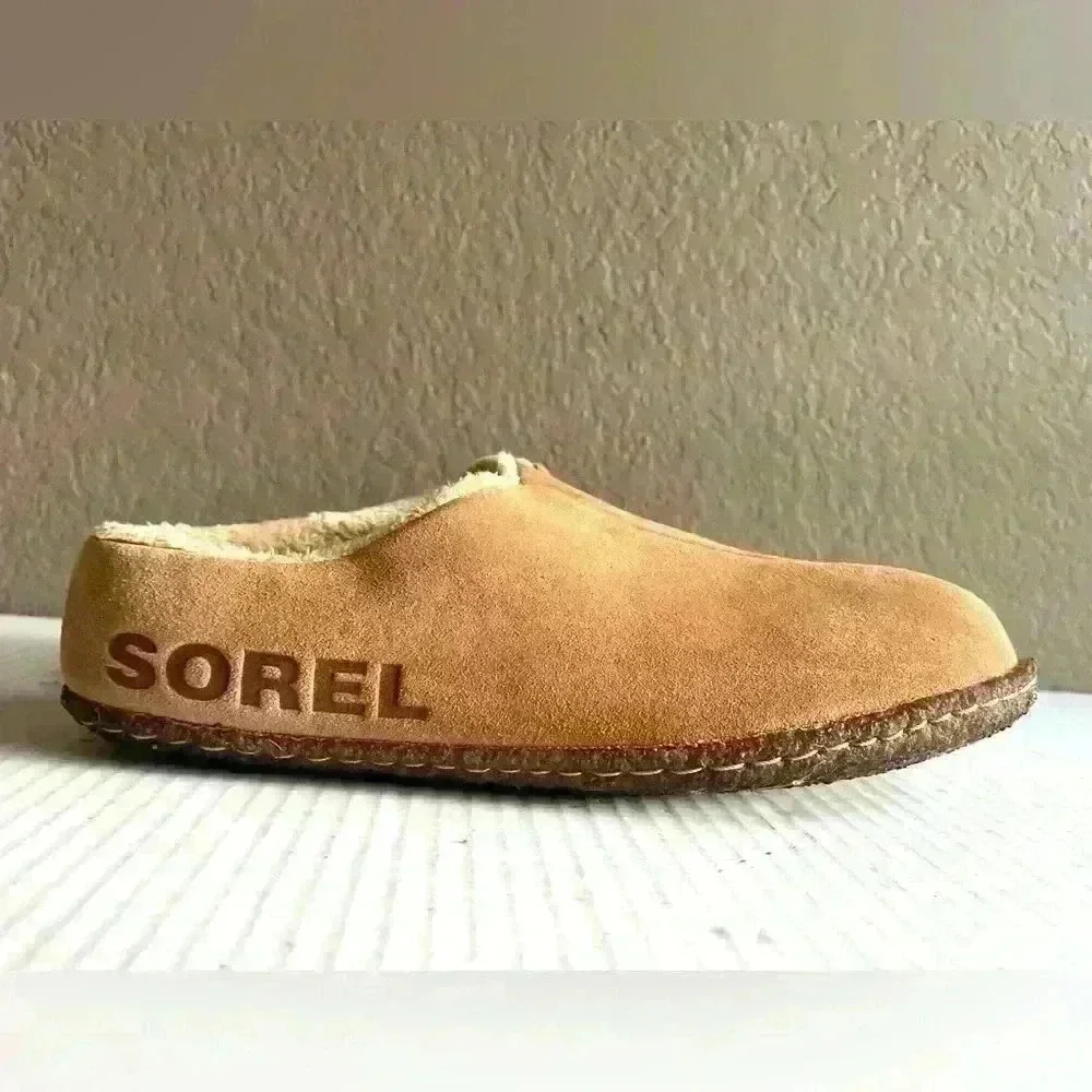 Sorel Slippers Youth US 3 Brown Lanner Ridge Suede II Shoes Kids - Picture 4 of 8
